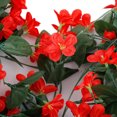 thumbnail image 3 of Wall Hanging Vine Valentine's Day Wedding Plastic Red Silk Flower, 3 of 7