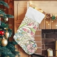 thumbnail image 5 of Coolnut 17.7 Inch Christmas Stockings, 1 PCS Colorful Flowers Plants Presonalized Large Stocking Sock for Family Holiday Xmas Party Decorations, 5 of 7