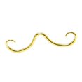 thumbnail image 1 of STARTIST Mustache Nose Funny Mustache Septum for Beach Birthday Anniversary Gold, 1 of 9