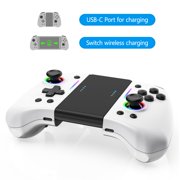 GKEAPZA Wireless Switch Controller, Pro Controller for Switch1/2/Switch Oled/Lite with Split Design, Turbo Function, Dual Motor Vibration Joypad