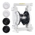thumbnail image 1 of VEVOR Air Operated Double Diaphragm Pump, 25 GPM, 1 inch Inlet & Outlet Pneumatic Waste Oil Transfer Pump, Max 100 PSI, Polypropylene Body, Air-Operated for Diesel, Grease, Kerosene, Gasoline & Oil, 1 of 9