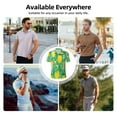 thumbnail image 5 of Picia fruits Print Men's Polo Shirt, Two-Button Closure Pique Polo Shirt, Summer Fashion Golf Shirt-3X-Large, 5 of 6