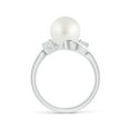 thumbnail image 2 of ANGARA Classic South Sea Cultured Pearl Bypass Ring in 14K White Gold for Women | June Birthstone, Birthday, Anniversary, Jewelry Gift for Women | Pearl Ring, 2 of 8