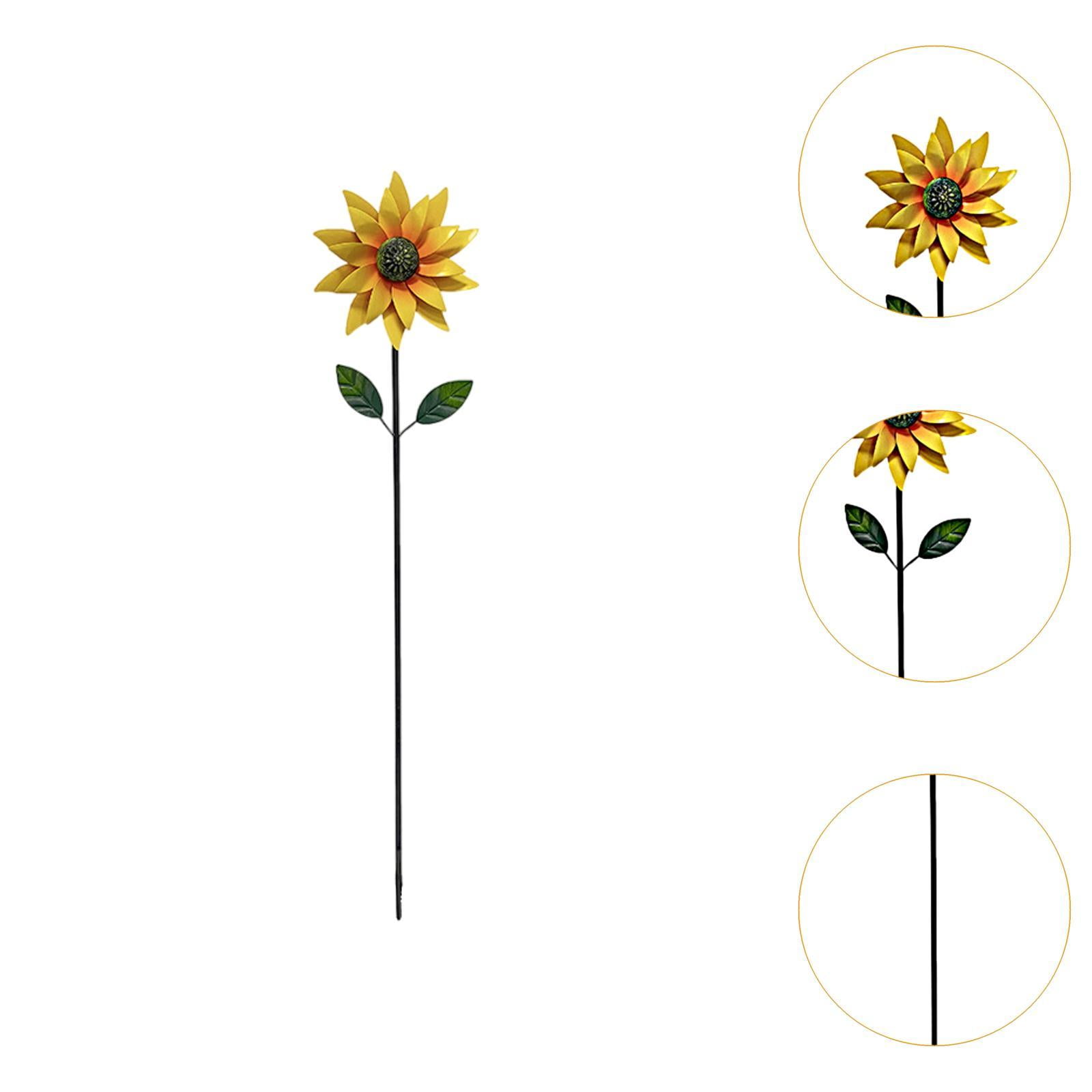 simhoa Outdoor Wind Statue Rotating Ornament Iron Wind Sculpture Garden Windmill for Yard Art Swimming Pool Lawn
