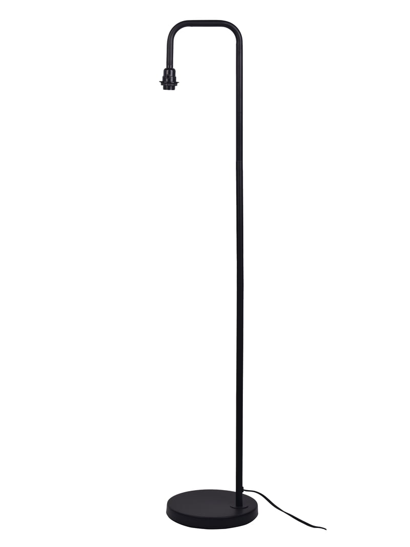 Mainstays Floor Lamp, Black Metal with Natural Rope Shade
