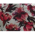 thumbnail image 4 of oneOone Georgette Viscose Red Fabric Florals Craft Projects Decor Fabric Printed By The Yard 42 Inch Wide, 4 of 4