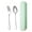 Green, variant on Portable Stainless Steel Fork and Spoon Set, Reusable Travel Cutlery with Case for Camping Picnic Office Lunch, Dishwasher Safe Flatware