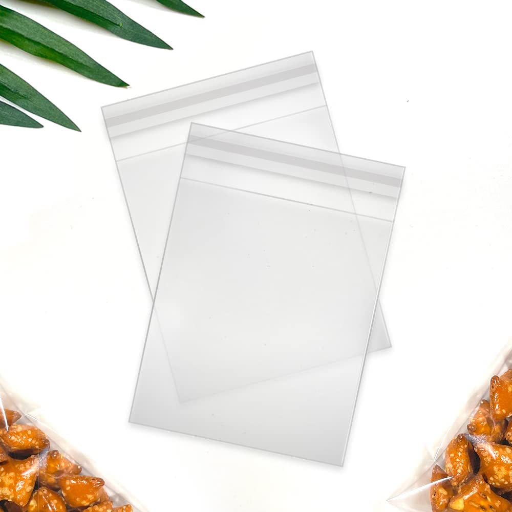 5" x 7" (1000 Count) Clear Resealable Cellophane Bags For Cookies