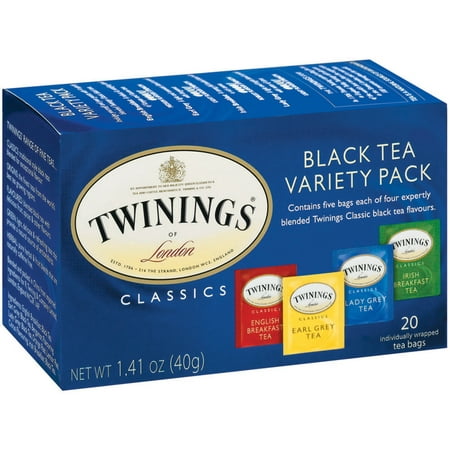 (4 Boxes) Twinings Of London Variety Boxes Black Tea Bags, 20