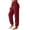 Wine, variant on Kezqiaxn Pajama Pants Women Fashion Fleece Elastic Waist Stretch Lounge Pants Winter Pj Pants Womens Clothes 2026 Wine S
