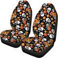 thumbnail image 5 of Pzuqiu Skull Daisy Car Seat Covers Full Set Breathable Car Decor Accessories, Easy to Install, Suitable for SUV Seats Sedan Seats, Fit for Cars most Cars, 5 of 10