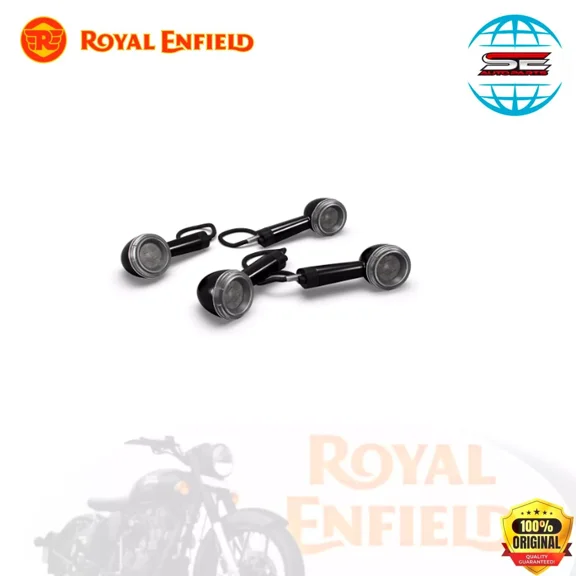 Genuine Black LED Indicators for Royal Enfield Hunter 350, Meteor