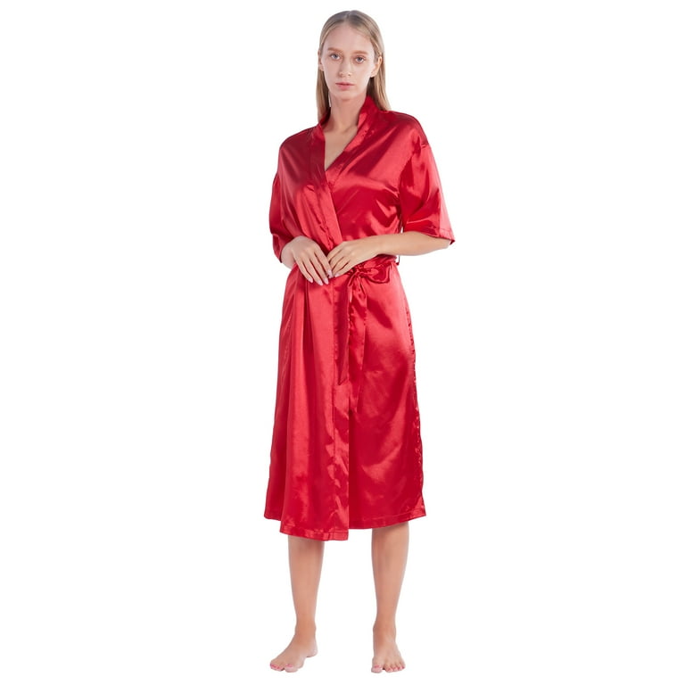 Full Sleeve Satin Robe for Men & Women Robes for Couple with