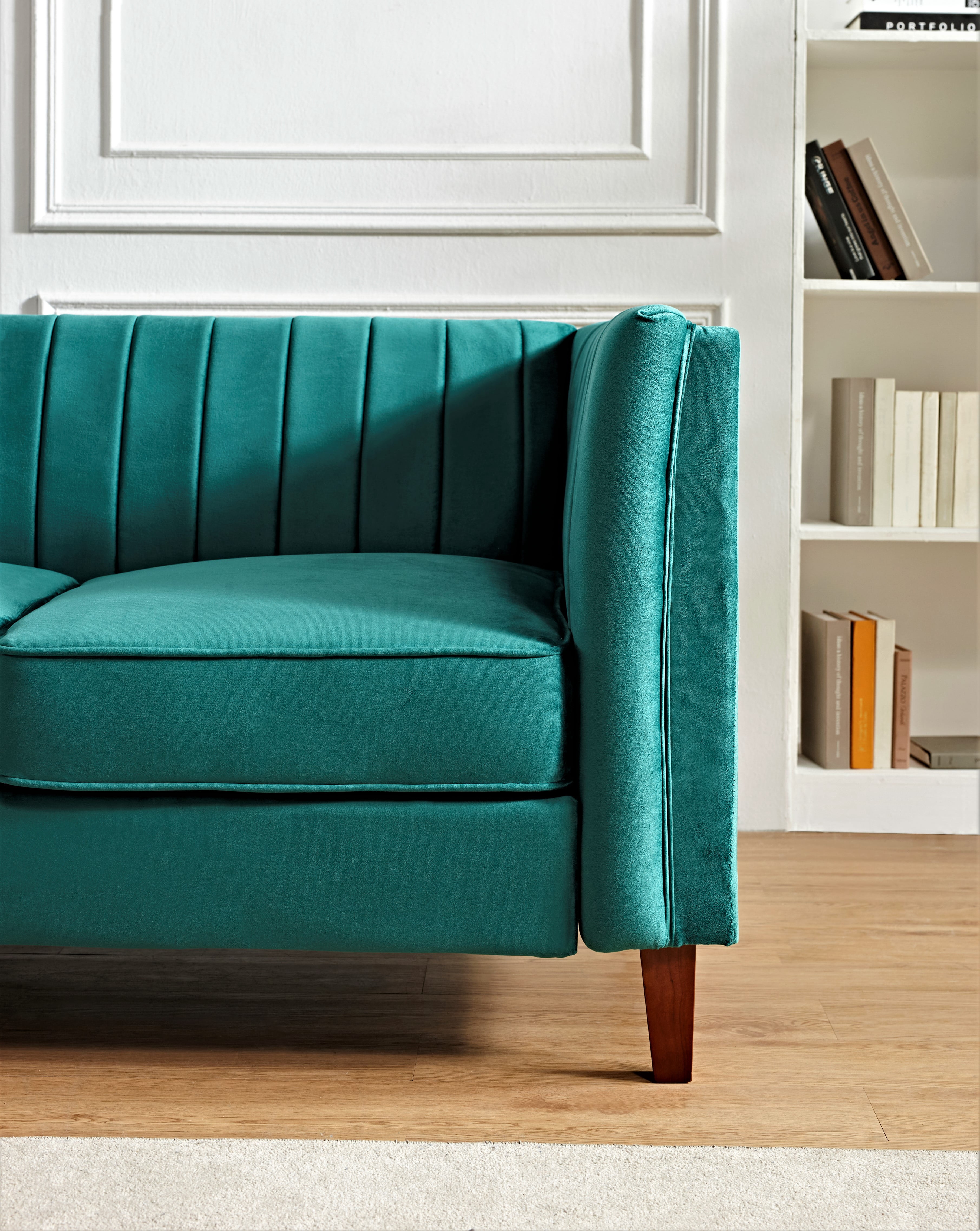 Plainfield Line Tufted Square Design Sofa