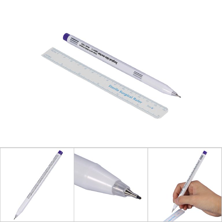 Skin Marker Positioning Pen With Ruler 