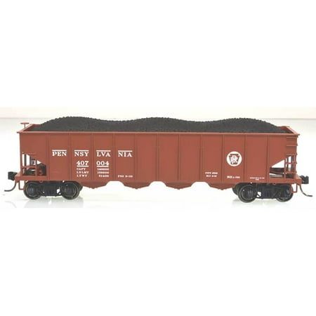 Bowser HO Scale H21a 4-Bay Coal Hopper Pennsylvania/PRR Circle Keystone #407044