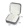 thumbnail image 3 of Avdolw Velvet Travel Jewelry Box - Sturdy, Multifunctional Gift for Women, Girls, Birthday, Christmas, Anniversary, and Wedding - Perfect for Storing Rings, Necklaces, and Bracelets, 3 of 6