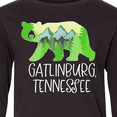 thumbnail image 4 of Inktastic Gatlinburg, Tennessee- Mountains and Bear Shape Long Sleeve Youth T-Shirt, 4 of 5