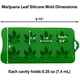 thumbnail image 4 of Moldes de silicona con forma de hoja de cáñamo para marihuana, Cannabis, marihuana, gomitas de chocolate, paquete de 2, 4 of 6