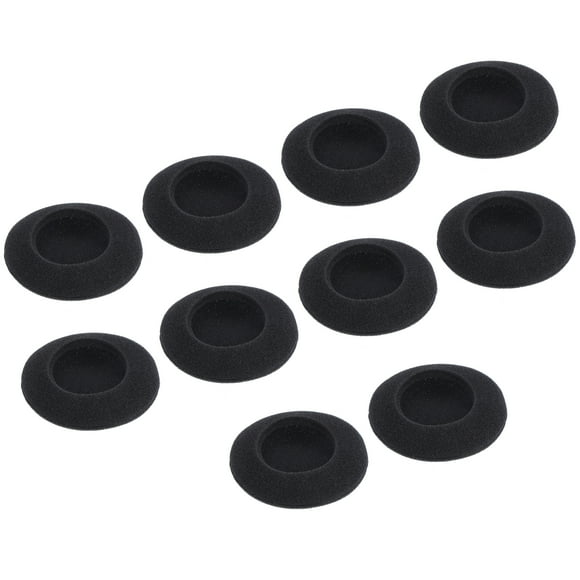 Unique Bargains Replacement Foam Ear Tips Earbuds Bud 45mm Earbuds Tips for Earphones Black 10 Pcs