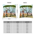 thumbnail image 2 of Pofeuu African Women Print Double-sided plush pillowcase Square Throw Pillow Covers Pillows Cover for Living Room Bedroom Sofa Couch Cushion Cover（No pillow core）-18"x18", 2 of 7