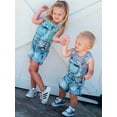 thumbnail image 4 of Coduop Kids Toddler Baby Boy Girl Jean Shorts Deinm Bib Pants Overalls Romper Outfits Clothes, 4 of 7
