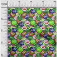 thumbnail image 2 of oneOone Viscose Jersey Green Fabric Retro Bottle Soda Cap Diy Clothing Quilting Fabric Print Fabric By Yard 60 Inch Wide-CC, 2 of 7