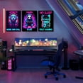 thumbnail image 4 of Cool Gaming Wall Hieng Playboy Dogs Cats Posters Colorful Neon Painting Print Kids Boy Playroom Cyberpunk Animals Pictures Gaming Room Aesthetic Teen Boy Bedroom Decor, 4 of 6