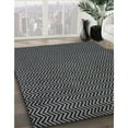 thumbnail image 3 of Ahgly Company Machine Washable Indoor Rectangle Industrial Modern Charcoal Black Area Rugs, 3' x 5', 3 of 7