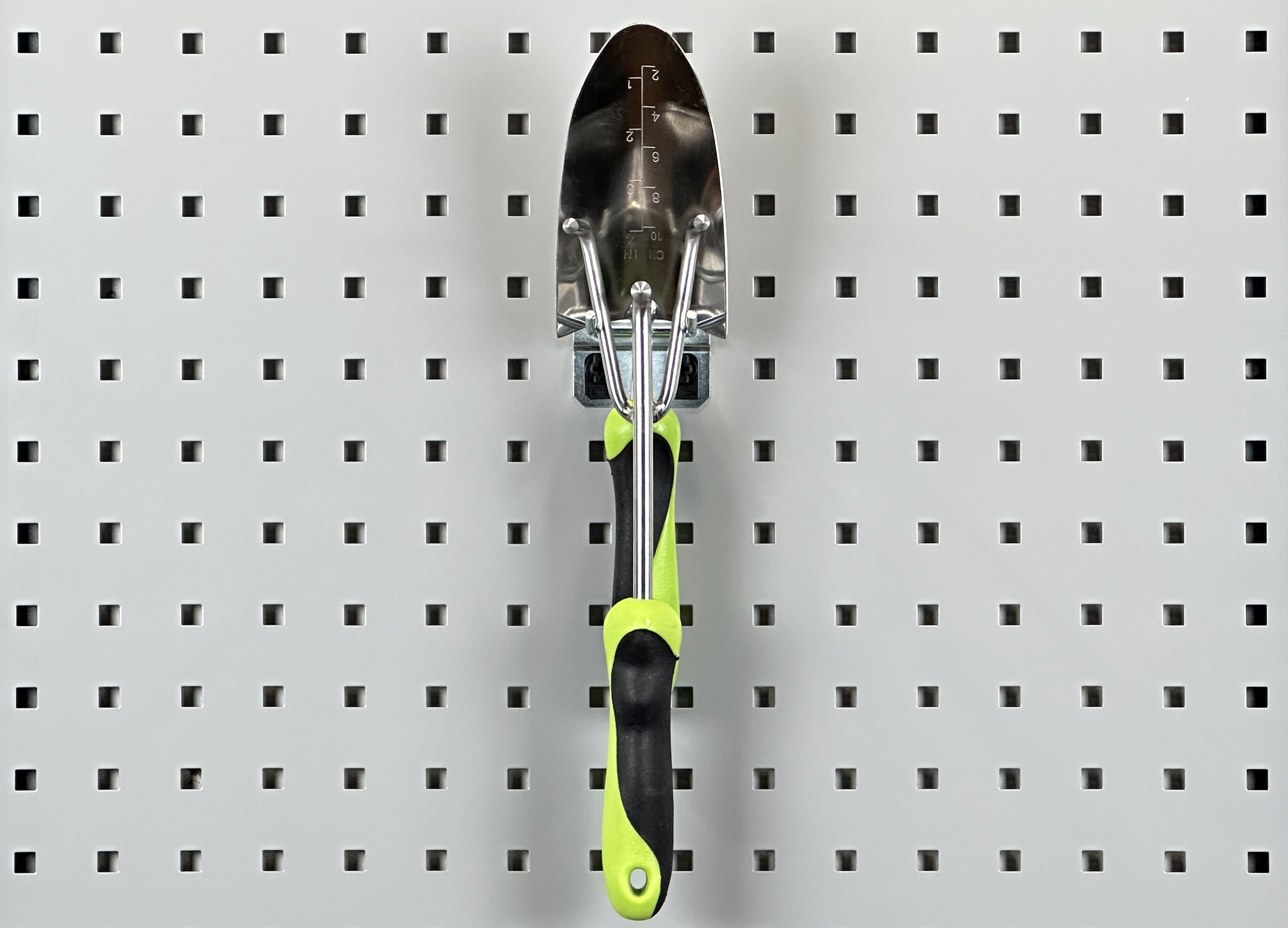 Triton Products® LocHook 2" Double Rod 30-Degree Bend 3/16"D Zinc Plated Steel Pegboard Hook for LocBoard, 5pk