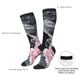 thumbnail image 4 of Fotbe Pink White Ocean Waves Calcetas Divertidas Estampadas para Hombre y Mujer, Calcetas de Algodón hasta la Rodilla para Caminar, Correr, Enfermería y Embarazo, 4 of 6