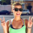 thumbnail image 3 of Gafas de sol Big Mo's estilo 80 Neon Party, paquete de 48 unidades, UV 400, 3 of 7