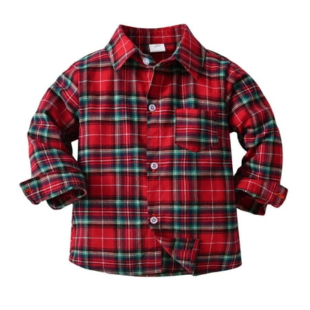 

Fsqjgq Sleeveless Youth Compression Shirt Toddler Boys Long Sleeve Winter Autumn Shirt Tops Coat Outwear for Babys Clothes Plaid Red Colour Multi Color T Shirt Packs Cotton Blend A 90