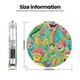thumbnail image 3 of Pofeuu SpongeBob SquarePants pour Miroir de Maquillage Portable de Poche Couverture en PU Miroir de Voyage Compact avec Verre Double Face Normal et Grossissant Forme Ronde, 3 of 9