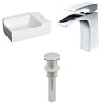 thumbnail image 1 of Imaginations Américaines 16.25-po. W Vessel Set Blanc, 1 of 9