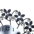 thumbnail image 3 of Forme de Fleur de Luxe Rétro Diamant Rond Quartz Horloge Art Mur Horloge Muet Décor de Salon de la Maison, 3 of 7