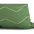 thumbnail image 2 of Simply Daisy, 16 x 16inch, Harlequin Stripe Geometric Print Pillow, Green, 2 of 2