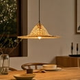 thumbnail image 2 of Boho Lamp Shade, Woven Rattan Lampshade Cover, 18 In Bamboo Light Cover, for Table Lamp Floor Lamp Living Room Bedroom, Home Decor, 2 of 6