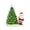 Santa, variant on Ganz Lit Tree With Holiday Friend - One Figurine 8 Inch, Ceramic - Battery Operated Mx179980 Snowman