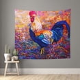 thumbnail image 2 of Balery Rooster Oil Painting Pattern Tapestry 60x51 Inches - Large Wall Hanging Tapestry for Bedroom, Living Room, Dorm Decor - Artistic and Aesthetic Room Decor, 2 of 9