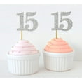 thumbnail image 4 of Darling Souvenir, Quinceanera 15th Birthday Cupcake Toppers, Dessert Decorations - Pack Of 20, 4 of 5