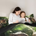 thumbnail image 5 of Castle Fairy 3D Print Dinosaur Full Size Comforter Sets,Woodland Wildlife Bedding Sets, 5 of 8