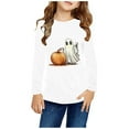 thumbnail image 4 of Cethrio Halloween Tops for Girls, Pullover Crewneck Long Sleeve Kids Clothes Multicolor Size 3-4 T, 4 of 6