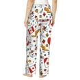 thumbnail image 3 of Naloa Canada Day Print Women’s Ultra-Soft Comfy Pajama Lounge Pants with Pockets & Drawstring, 3 of 8