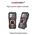 thumbnail image 4 of HABOTEST Multímetro Non-Contacto Probador de resistencia Retroiluminación LCD Pantalla digital 6000 Cuenta Detector Auto-rango Medidor de calibre HT118D Vogacara TO001424-03B, 4 of 7