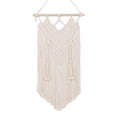 thumbnail image 2 of Macrame Boho Wall ing Decor, Woven Tassel Tapestry, Geometric Wall Wedding Rope Tapestry Nursery Decorative 35x65cm, 2 of 7