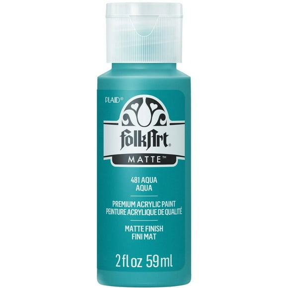 Peinture acrylique mate FolkArt, 2 oz, Aqua