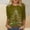 Colorful, bright, variant on Craaazy Shirts for Women Tie-Dyed Printed Bright-coloured Crewneck 3/4 Sleeve Pullover Tops Gifts for Women