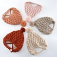 thumbnail image 2 of Plush Ball Buttons Baby Hat Autumn Winter Children Ear Protection Thicken Knitted Cap for Outdoor, 2 of 10