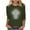 Army Green, variant on Easter 3/4 Sleeve Shirts for Women Plus Size Tops Christian Faith T-shirt Jesus Cross Graphic Tees Loose Casual Round Neck Tee Top Army Green M